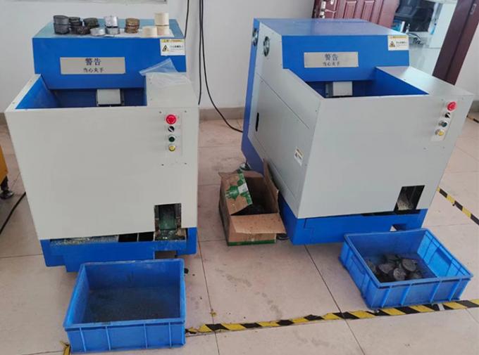 طلاء معدني صغير محمول طلاء حديد شرائح آلة البريكتة النحاس الألومنيوم ملء مكثف الخردة 4