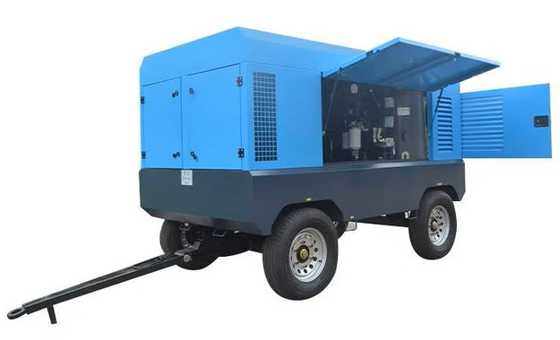 إنجرسول راند 550cfm 350cfm محرك ديزل 12 بار ضاغط هواء محمول لحفر الصخور